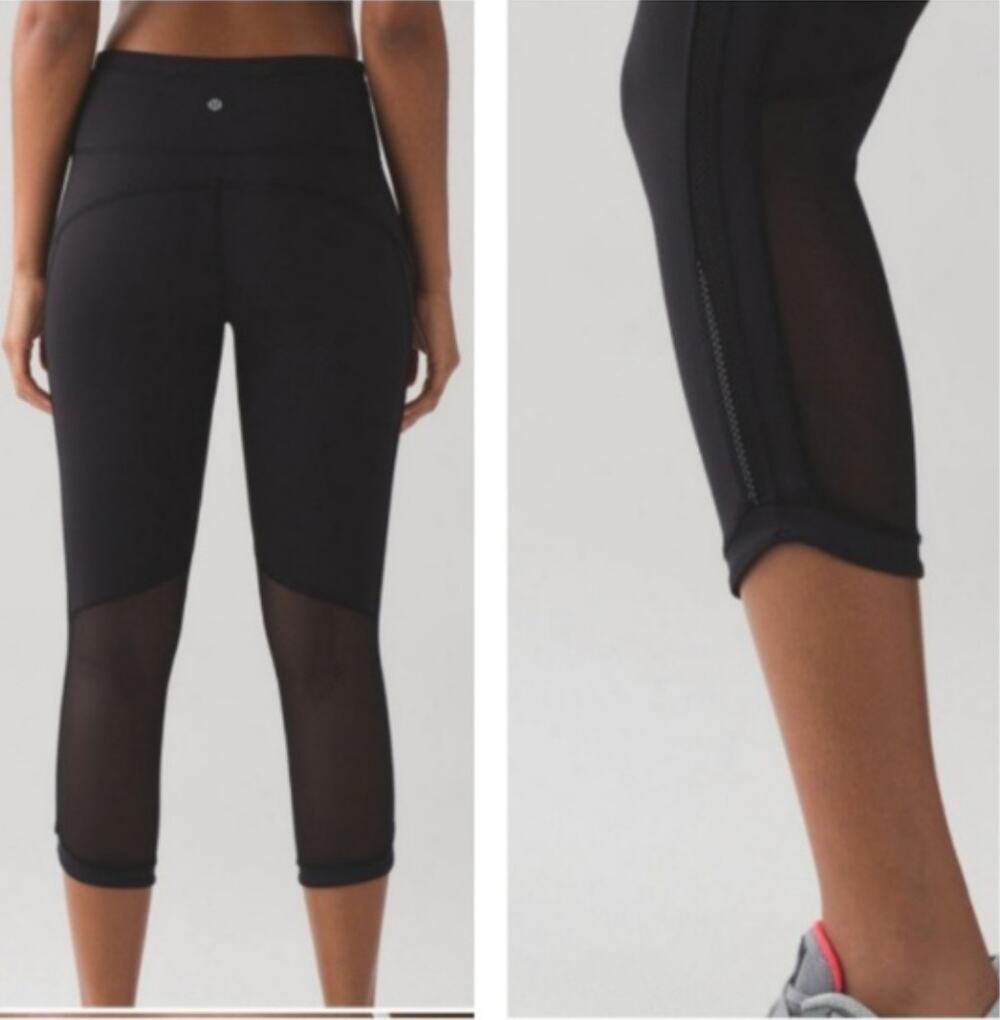 Lululemon Hit It Tight 21" Crop Luxtreme Black Size 6